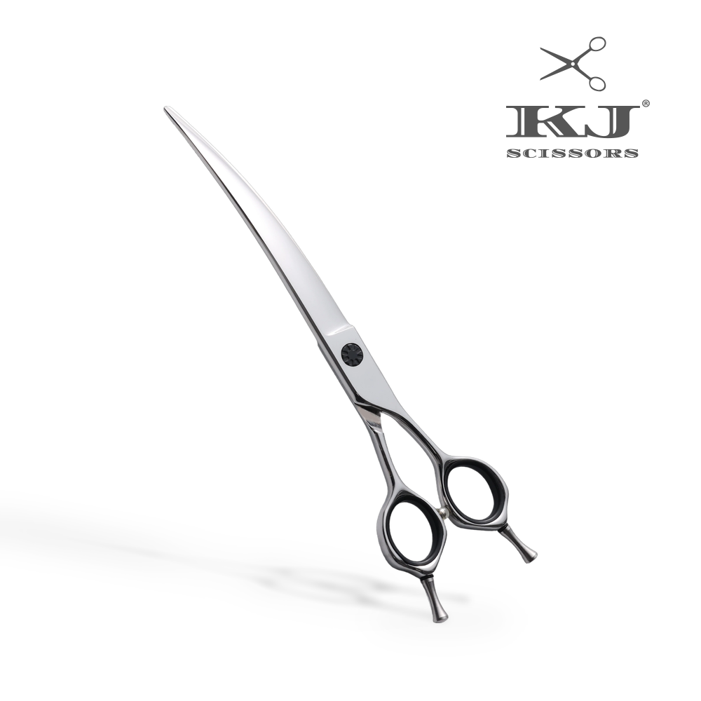 KJ-994 Professional 7 Inch Curved Shears for Dog Grooming Curved Down Scissors