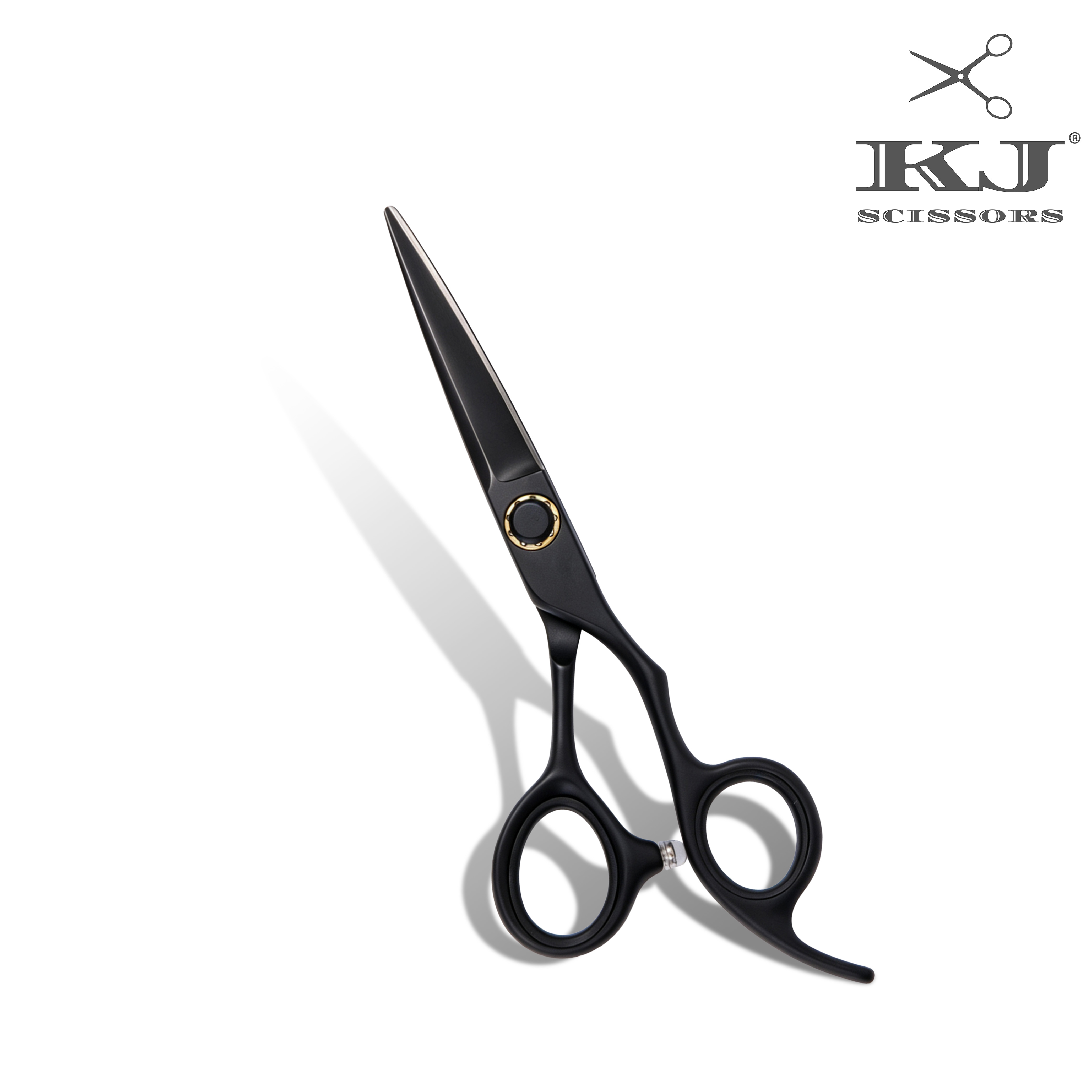 KJ-889 Hair Cutting Black Coating Professional Barber Scissors OEM Wholesale