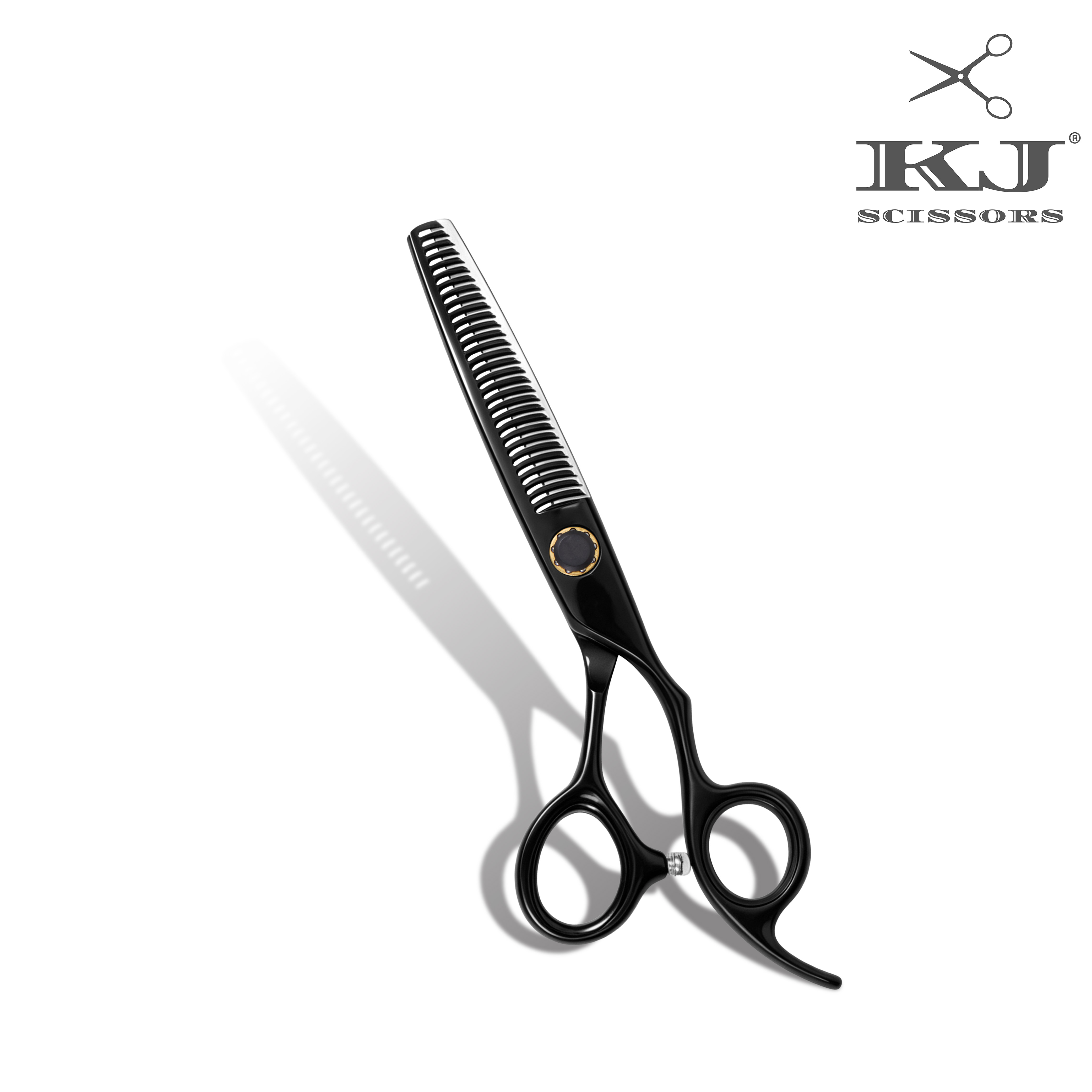 KJ-889 Hair Cutting Black Coating Professional Barber Scissors OEM Wholesale